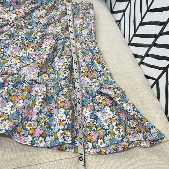 Ava Christine Ruffled Flowery Flowy Pull-on Rayon Skirt, Size Small - Picture 14 of 14
